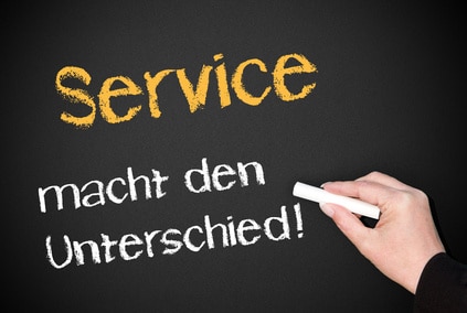 Service macht den Unterschied !